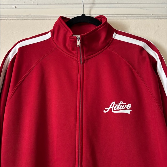"Active Ride Shop" Red Zip-Up Jacket - Picture 2 of 4